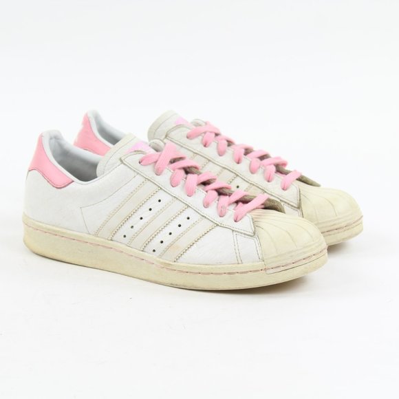 adidas superstar white and pink